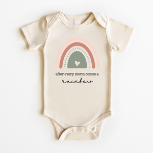 After Every Storm Baby Onesie - Natural Rainbow Baby Bodysuit