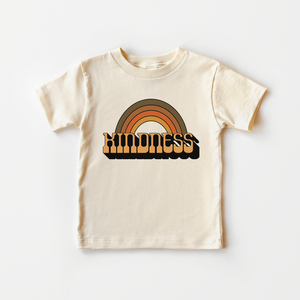 Retro Kindness Toddler Shirt - Boho Rainbow Kids Tee