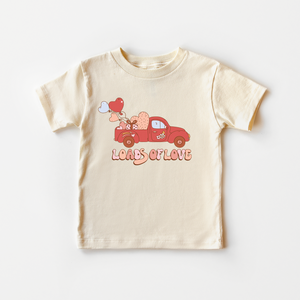 Loads of Love Toddler Shirt - Retro Valentines Day Kids Tee