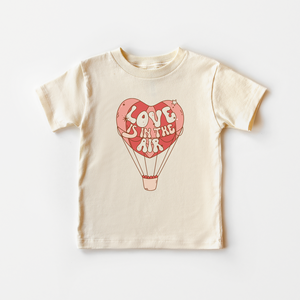 Love Is in The Air Toddler Shirt - Vintage Valentine's Day Kids Tee