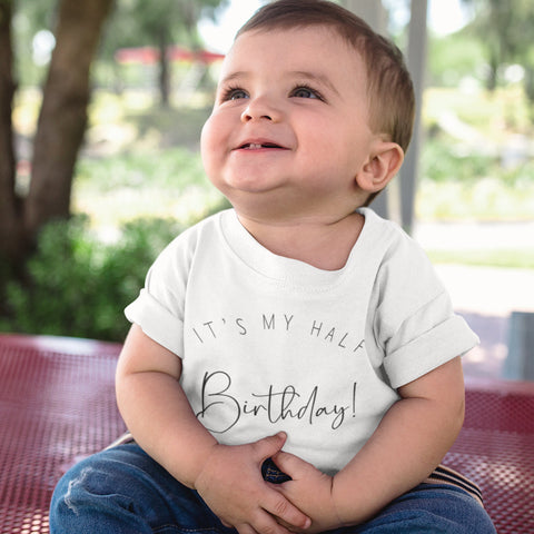 Half birthday discount shirt boy